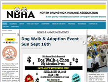 Tablet Screenshot of northbrunswickhumane.org